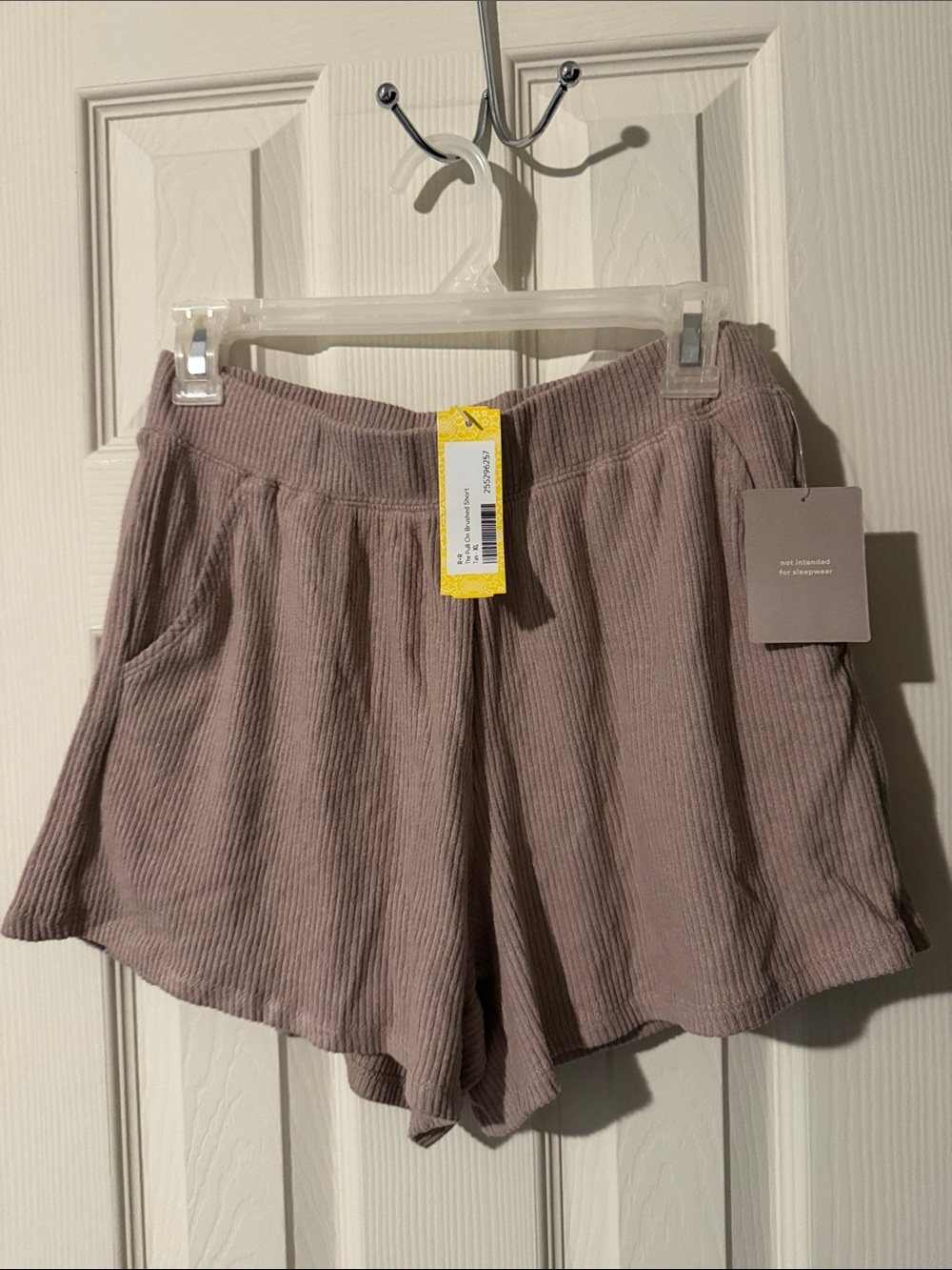 #164 NWT Stitch Fix Dusty Mauve Ribbed High Waist Lounge Shorts